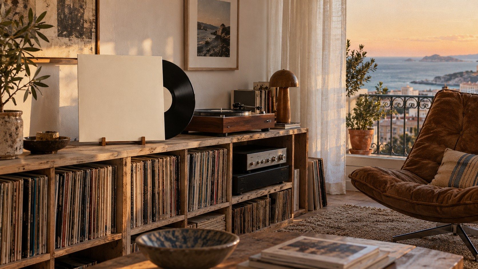 Listening room for Golden Hour